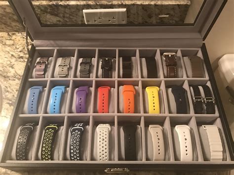 apple watch band storage|watch band case.